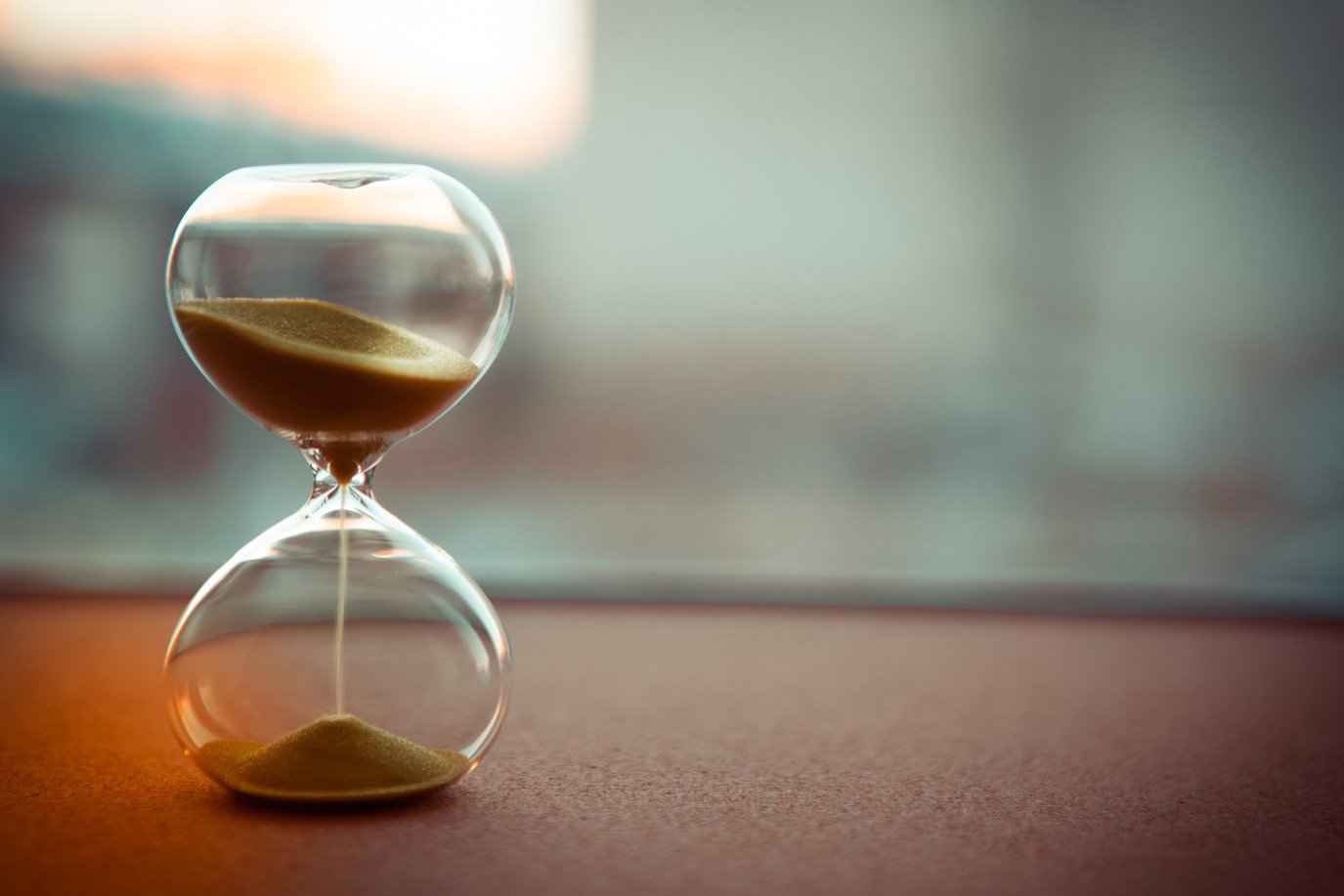 hourglass with sand