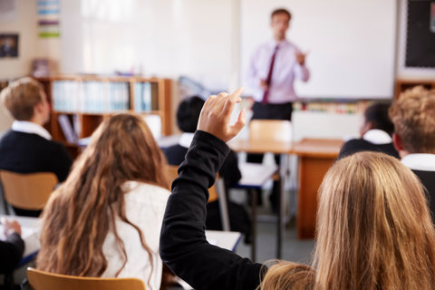 Student Raising Hand