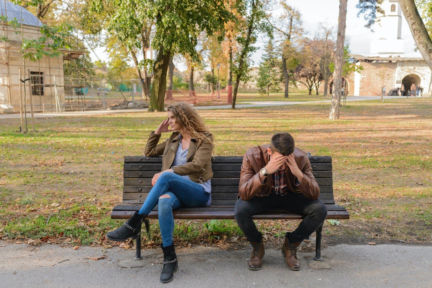 Couple on bench