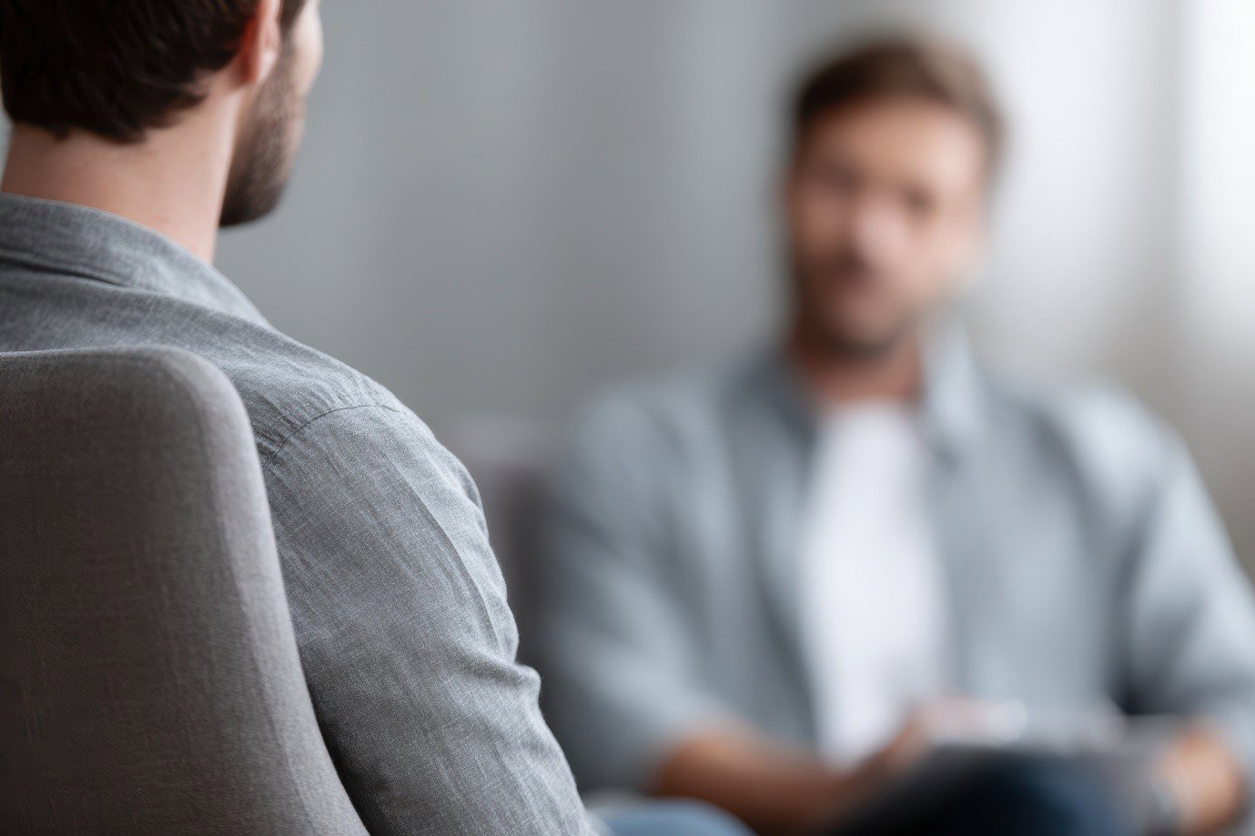 Two men having a conversation