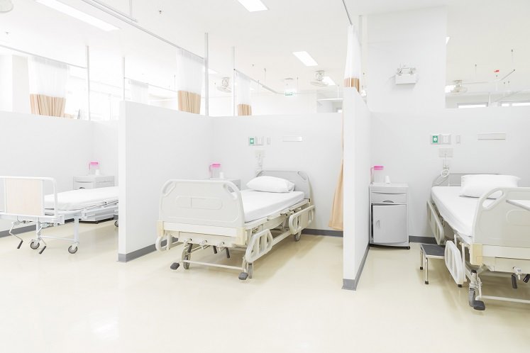 beds in a hospital ward